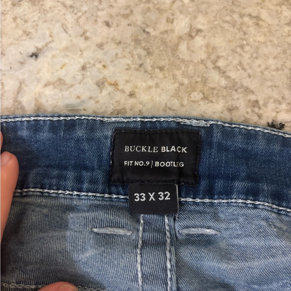 Buckle Black Bootcut Jeans